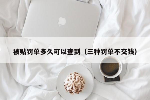 被貼罰單多久可以查到（三種罰單不交錢(qián)）