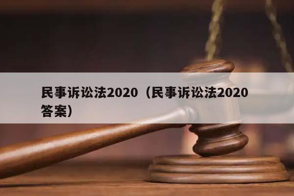 民事訴訟法2020(民事訴訟法2020 答案) 民事訴訟法2020(民事訴訟法2020 答案)