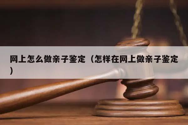 網上怎么做親子鑒定（怎樣在網上做親子鑒定）