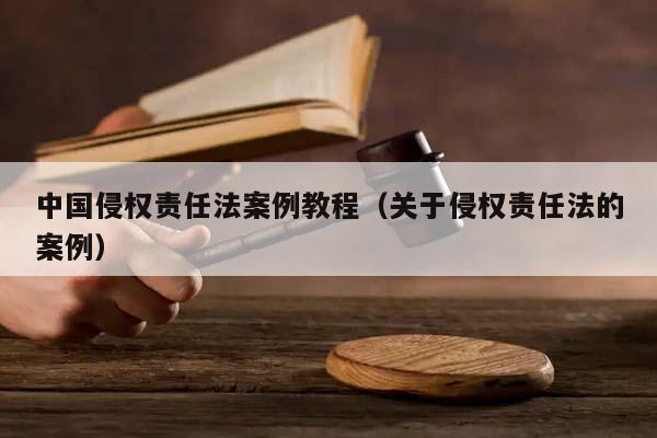 中國侵權責任法案例教程(關于侵權責任法的案例) 中國侵權責任法案例教程(關于侵權責任法的案例)
