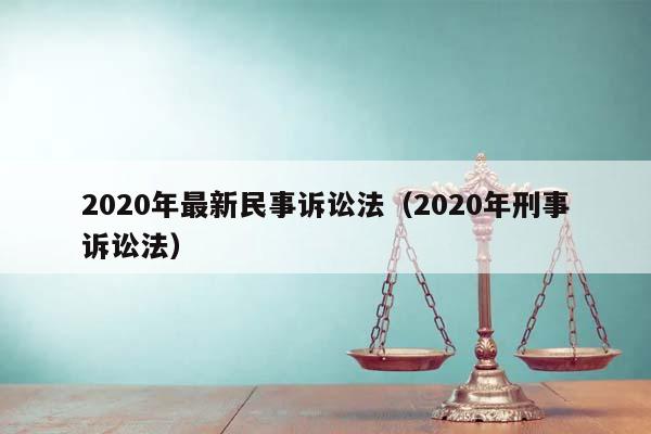 2020年最新民事訴訟法(2020年刑事訴訟法) 2020年最新民事訴訟法(2020年刑事訴訟法)