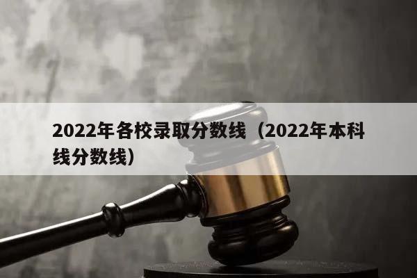 2022年各校錄取分數線(2022年本科線分數線) 2022年各校錄取分數線(2022年本科線分數線)