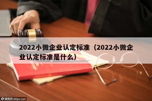 2022小微企業認定標準(2022小微企業認定標準是什么) 2022小微企業認定標準(2022小微企業認定標準是什么)