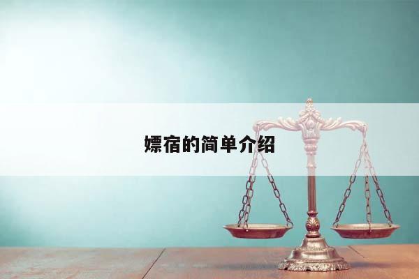 嫖宿的簡單介紹 嫖宿的簡單介紹