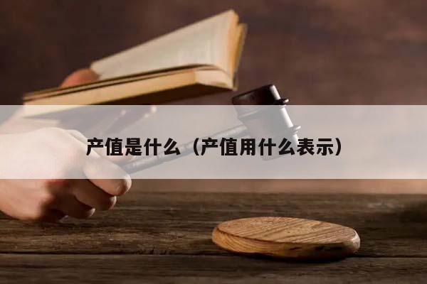 產(chǎn)值是什么(產(chǎn)值用什么表示) 產(chǎn)值是什么(產(chǎn)值用什么表示)
