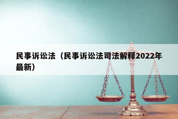民事訴訟法(民事訴訟法司法解釋2022年最新) 民事訴訟法(民事訴訟法司法解釋2022年最新)