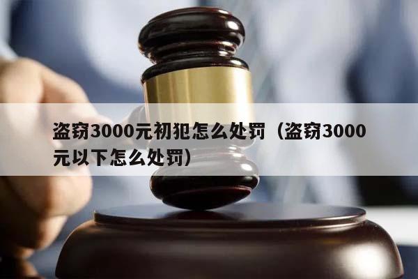 盜竊3000元初犯怎么處罰(盜竊3000元以下怎么處罰) 盜竊3000元初犯怎么處罰(盜竊3000元以下怎么處罰)