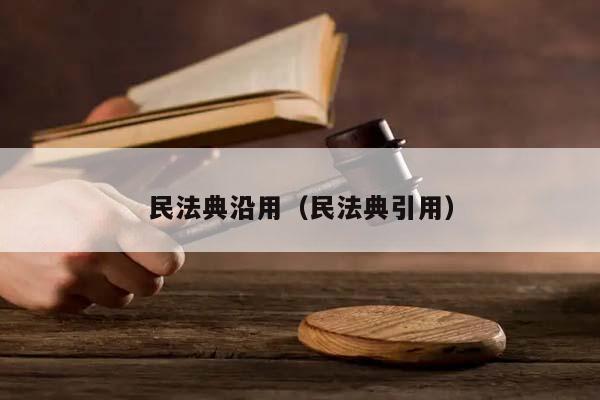 民法典沿用(民法典引用) 民法典沿用(民法典引用)