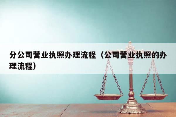 分公司營業執照辦理流程(公司營業執照的辦理流程) 分公司營業執照辦理流程(公司營業執照的辦理流程)