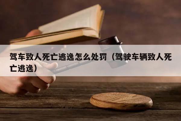 駕車致人死亡逃逸怎么處罰(駕駛車輛致人死亡逃逸) 駕車致人死亡逃逸怎么處罰(駕駛車輛致人死亡逃逸)