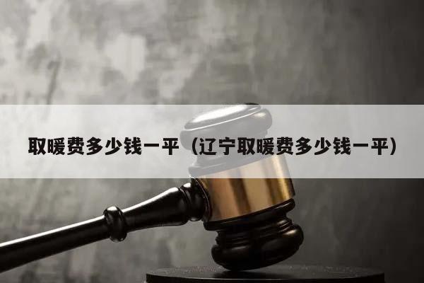 取暖費多少錢一平(遼寧取暖費多少錢一平) 取暖費多少錢一平(遼寧取暖費多少錢一平)