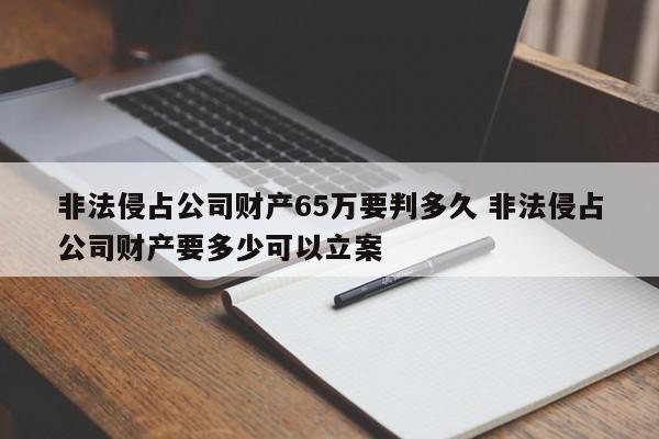 非法侵占公司財產65萬要判多久 非法侵占公司財產要多少可以立案 非法侵占公司財產65萬要判多久 非法侵占公司財產要多少可以立案